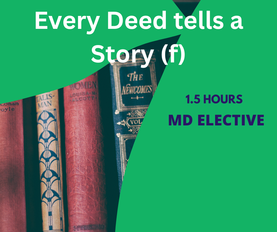 Every Deed tells a Story (f) 7-14-2026