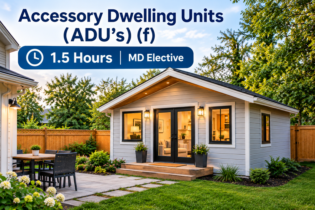 Accessory Dwelling Units (ADU's) (f) 10-28-2026
