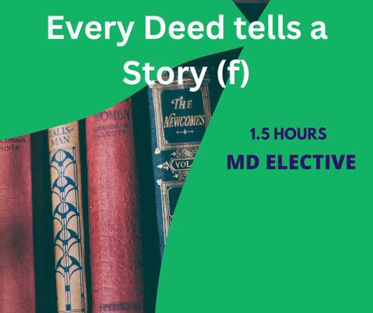 Every Deed tells a Story (f) 8-18-2026