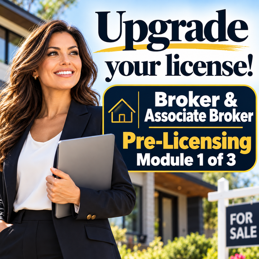 BROKER LICENSING MODULE 1- ZOOM January 26-February 23, 2027