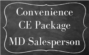 MD SALESPERSON ONLY Convenience Bundle 4 (THREE DAYS)-ZOOM CE March 2025