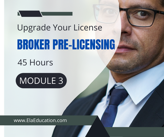 BROKER LICENSING MODULE 3- ZOOM- January 8-February 2, 2027
